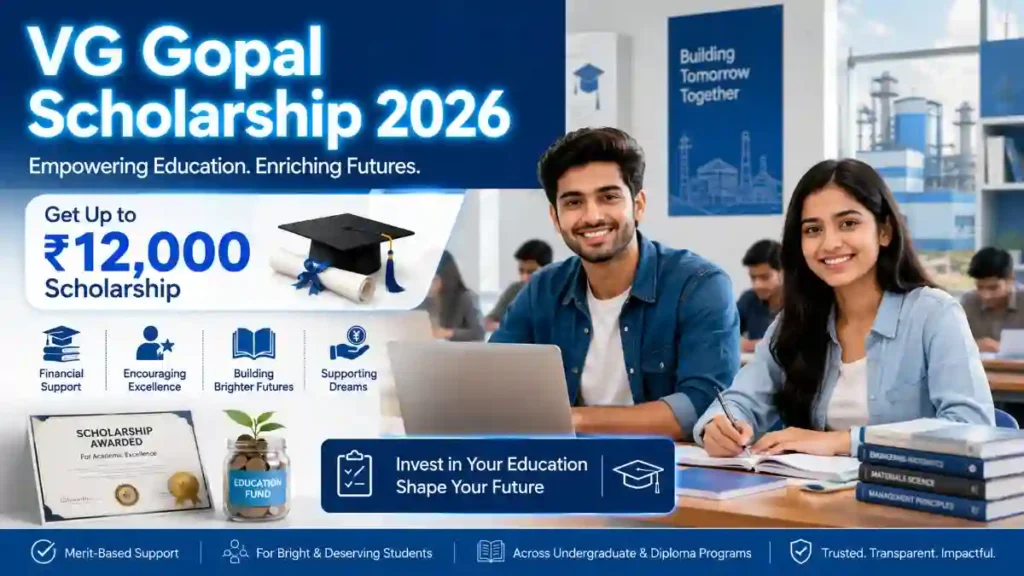  VG Gopal Scholarship 2026