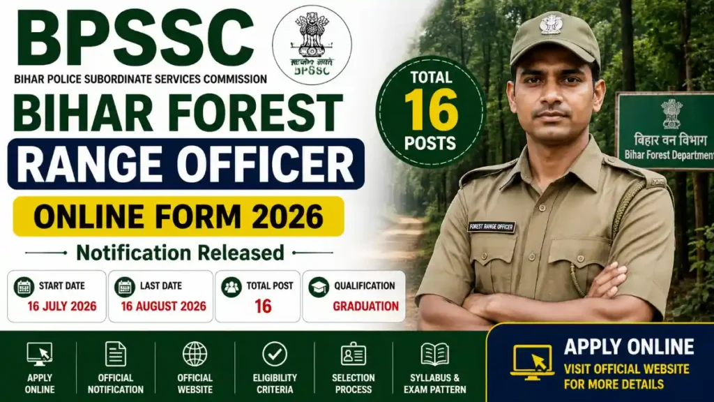 BPSSC Bihar Forest Range Officer 