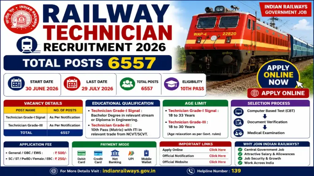 Railway Technician Recruitment 2026