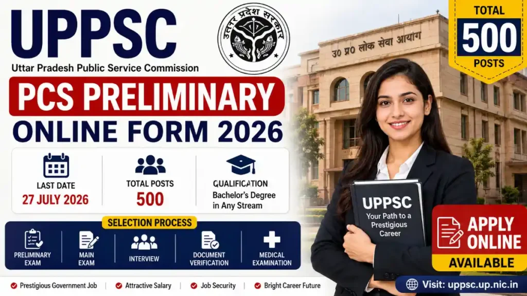UPPSC PCS Pre Online Form 2026