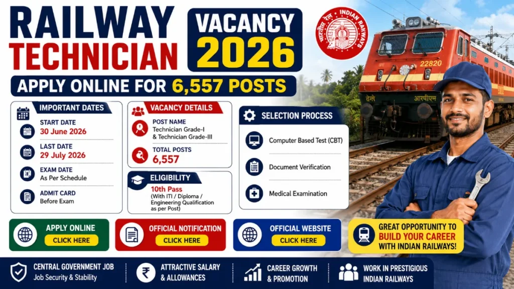 Railway Technician Vacancy 2026